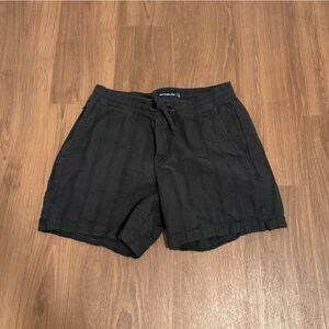 Abercrombie & Finch Men’s Textured Black Shorts
